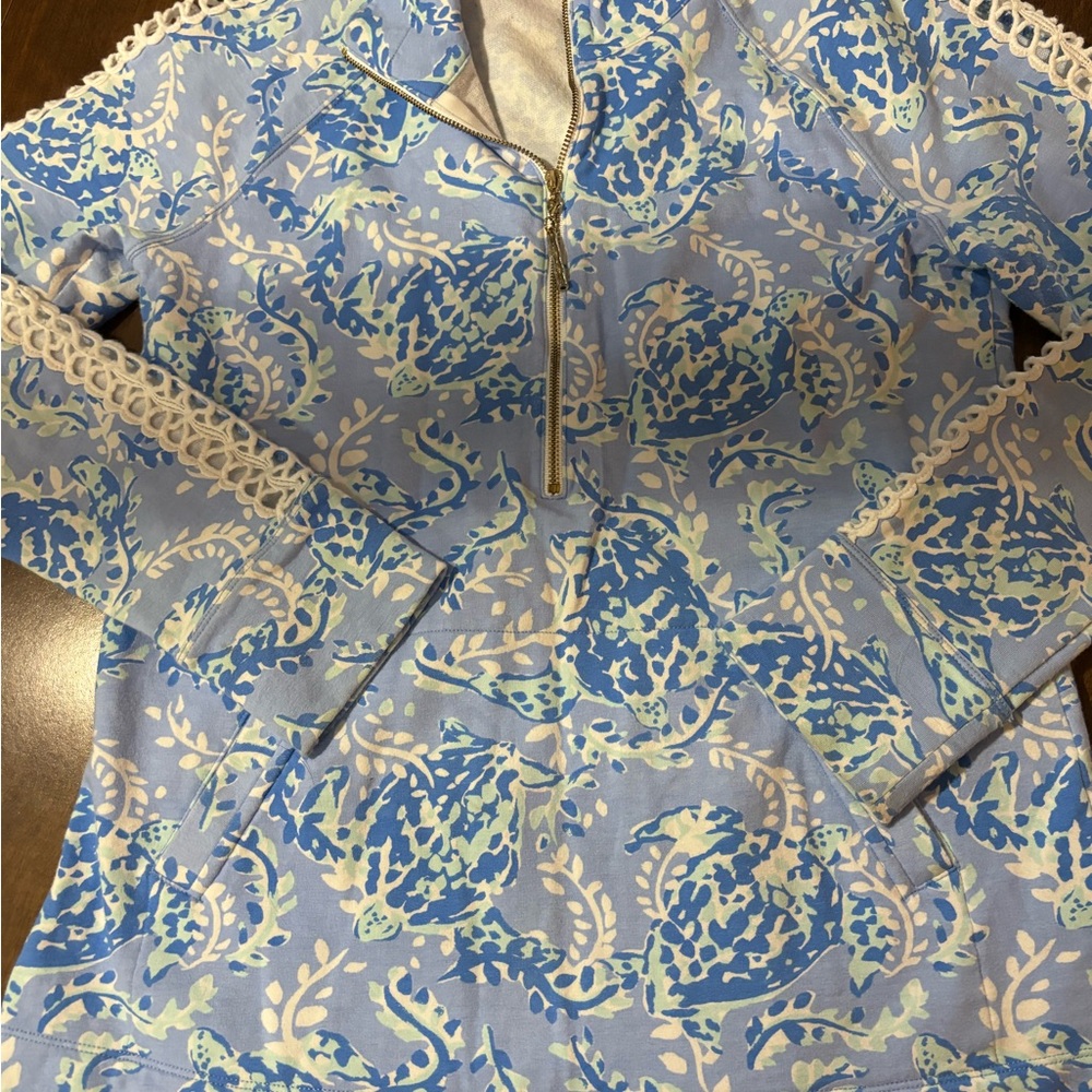 Lilly Pulitzer Blue Patterned Jacket